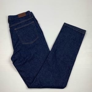 L.L. Bean Mens jeans size 31 by 34 Dark Wash color